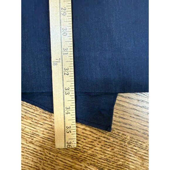 Diane Von Furstenberg Womens Navy Ruffle Sheath Sleeveless Dress Size 4 Cocktail - Picture 13 of 14